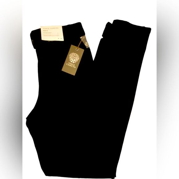 Vince Camuto Pants - Vince Camuto slim leg straight through hips sits below waist black pants NWT 0